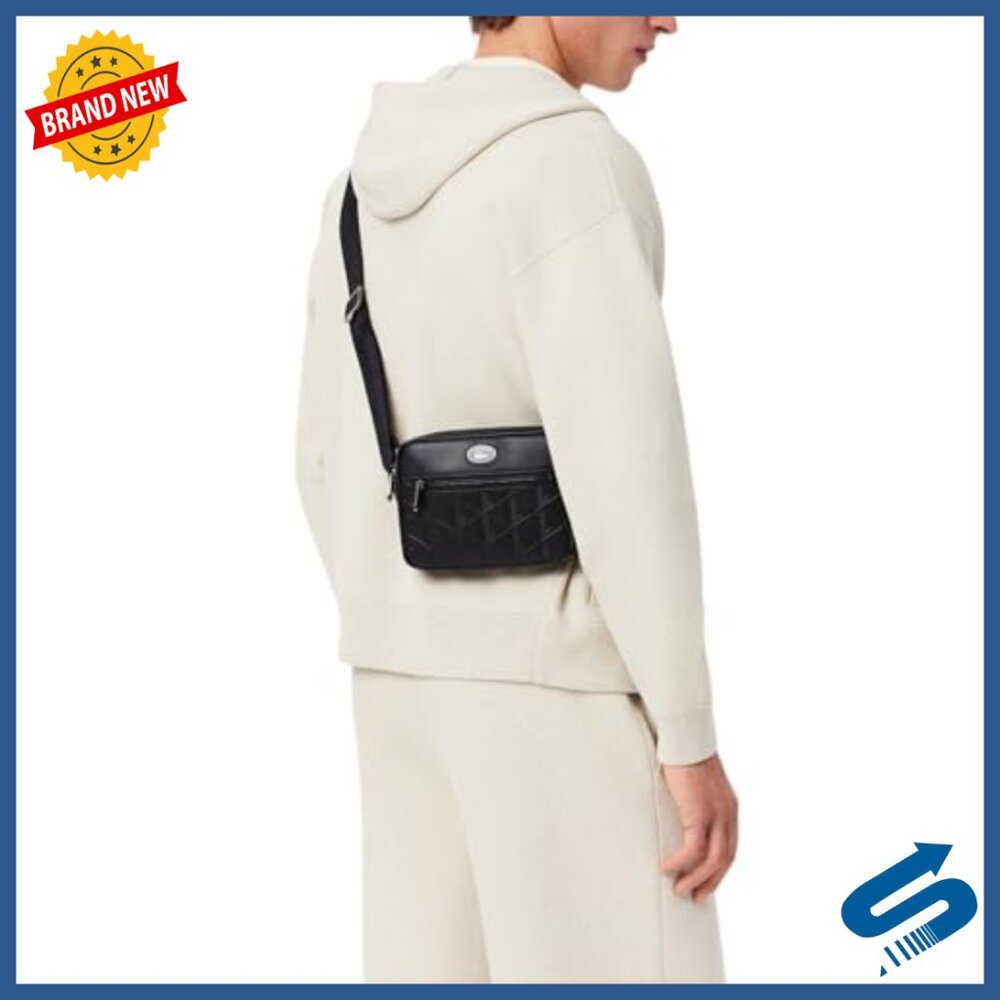 Embossed Monogram Shoulder Bag With Adjustable St… - image 5